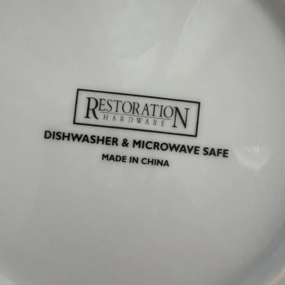 Restoration Hardware Appetizer Plates Classic French Wine & Cheese Theme